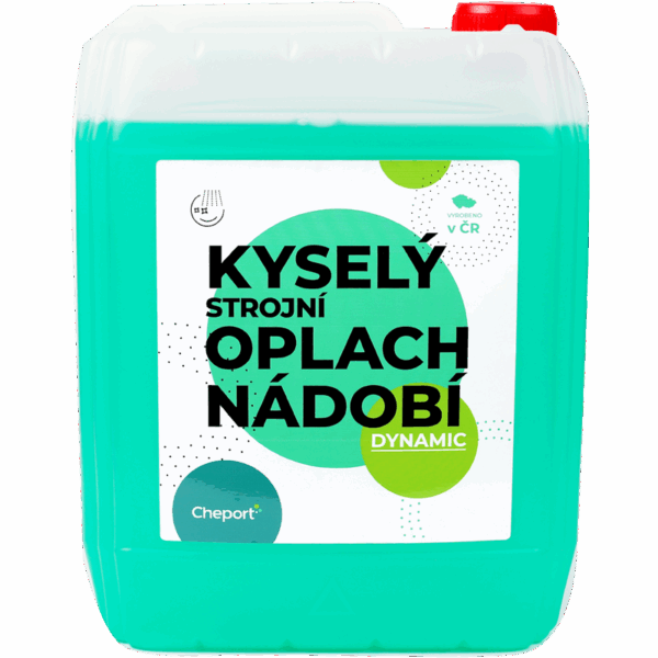 Dynamic kyselý strojní oplach nádobí